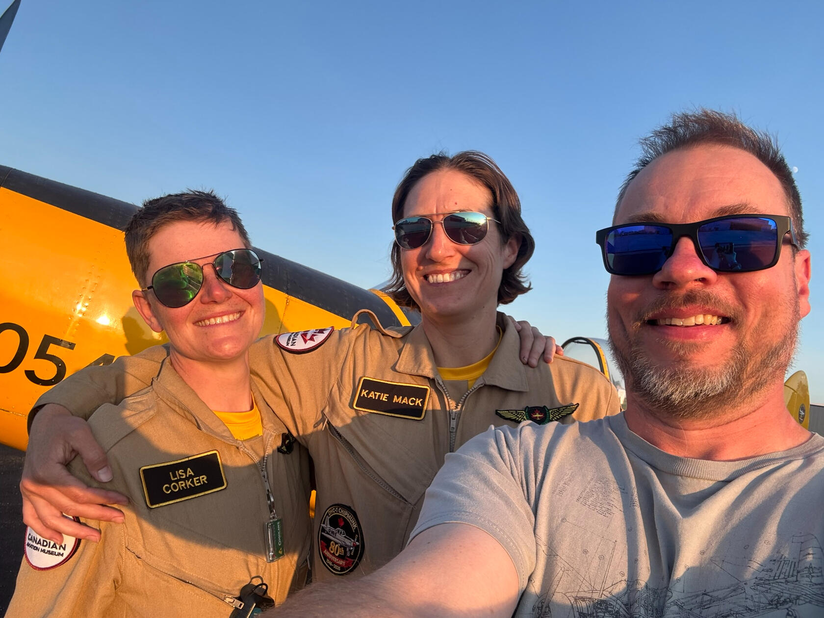 Mission success! Left to Right: Lisa, Katie & Matt