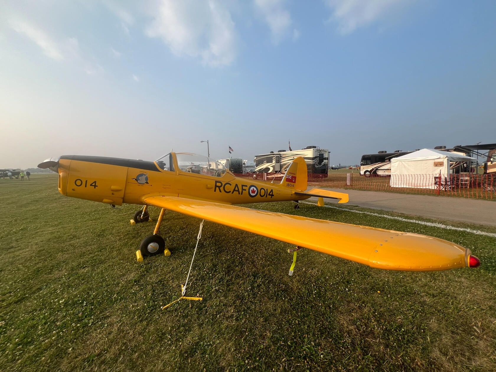 The only other true Canadian Chipmunk we found at the show. This plane was only three before the aircraft Lisa flew in!