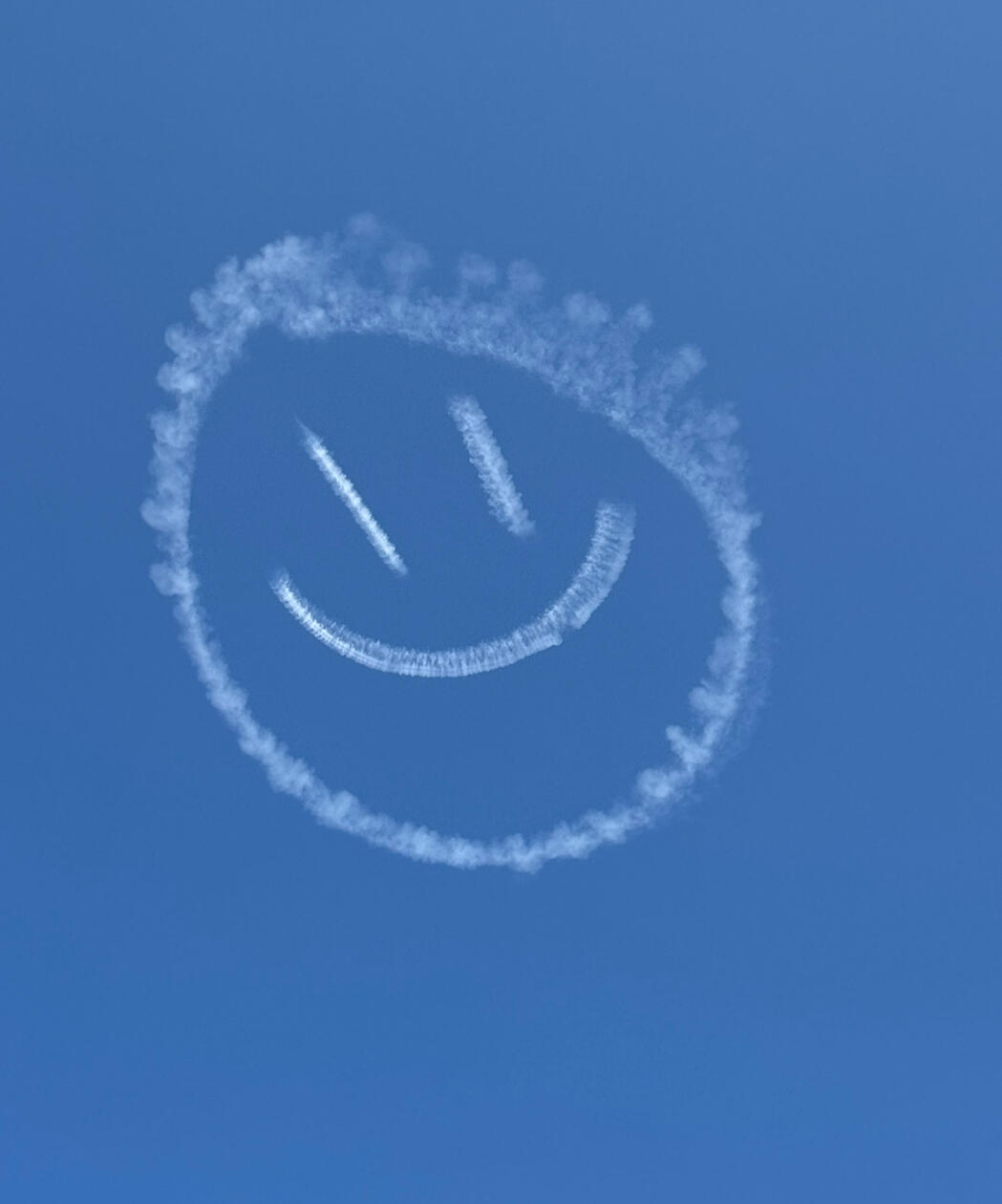 Smiley face made by the "Ghostwriter"