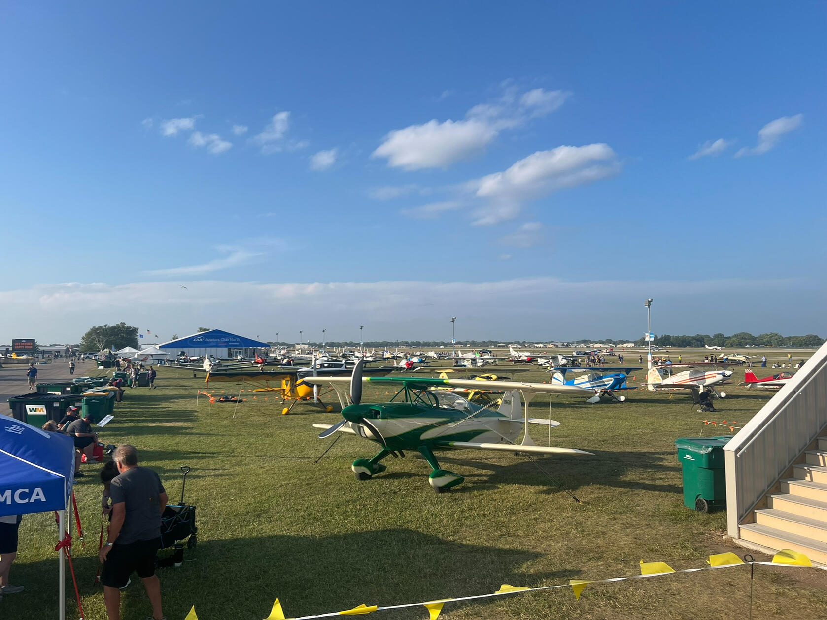 Planes as far as the eyes can see.