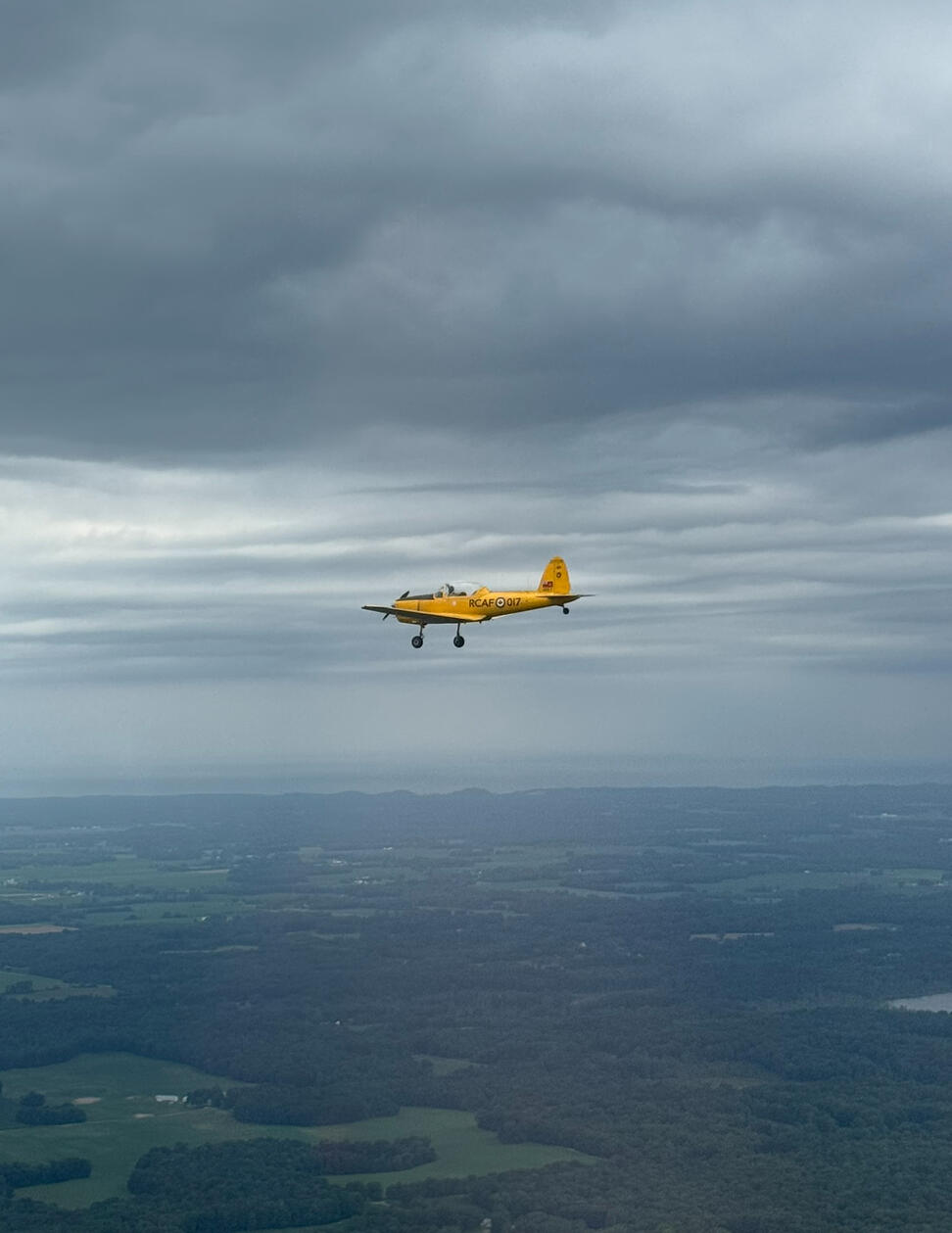 Another photo taken from Steve's plane of Lisa (017).